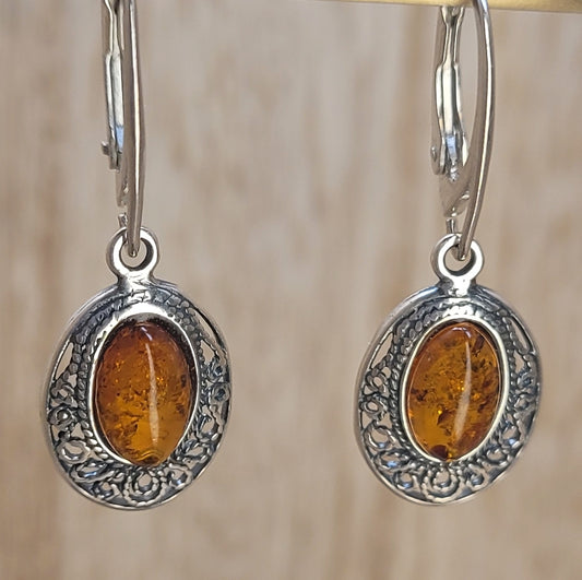 Amber Earrings