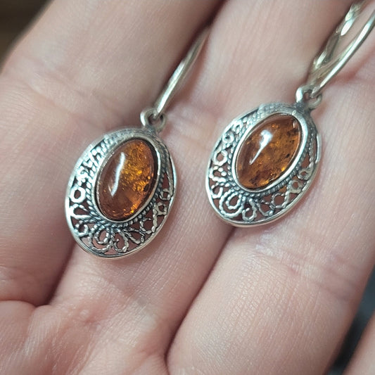 Amber Earrings