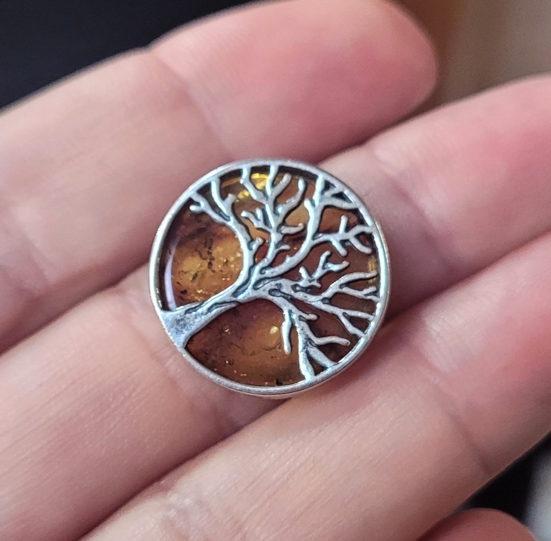 Tree of Life Amber Ring