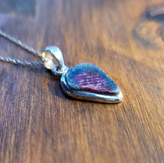 Ruby in Kyanite Pendant