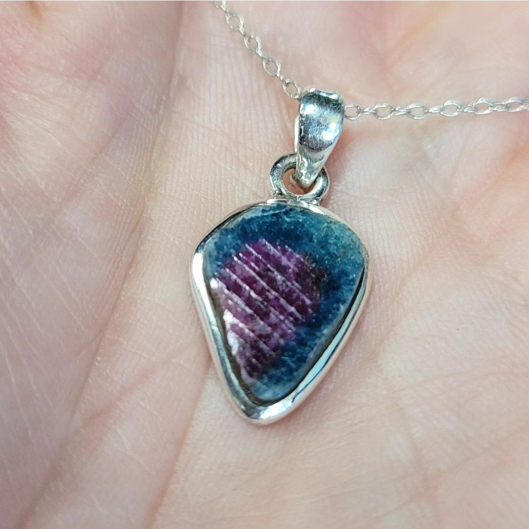 Ruby in Kyanite Pendant