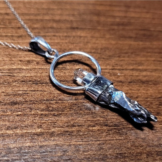 pakimer and campo del cielo meteorite pendant