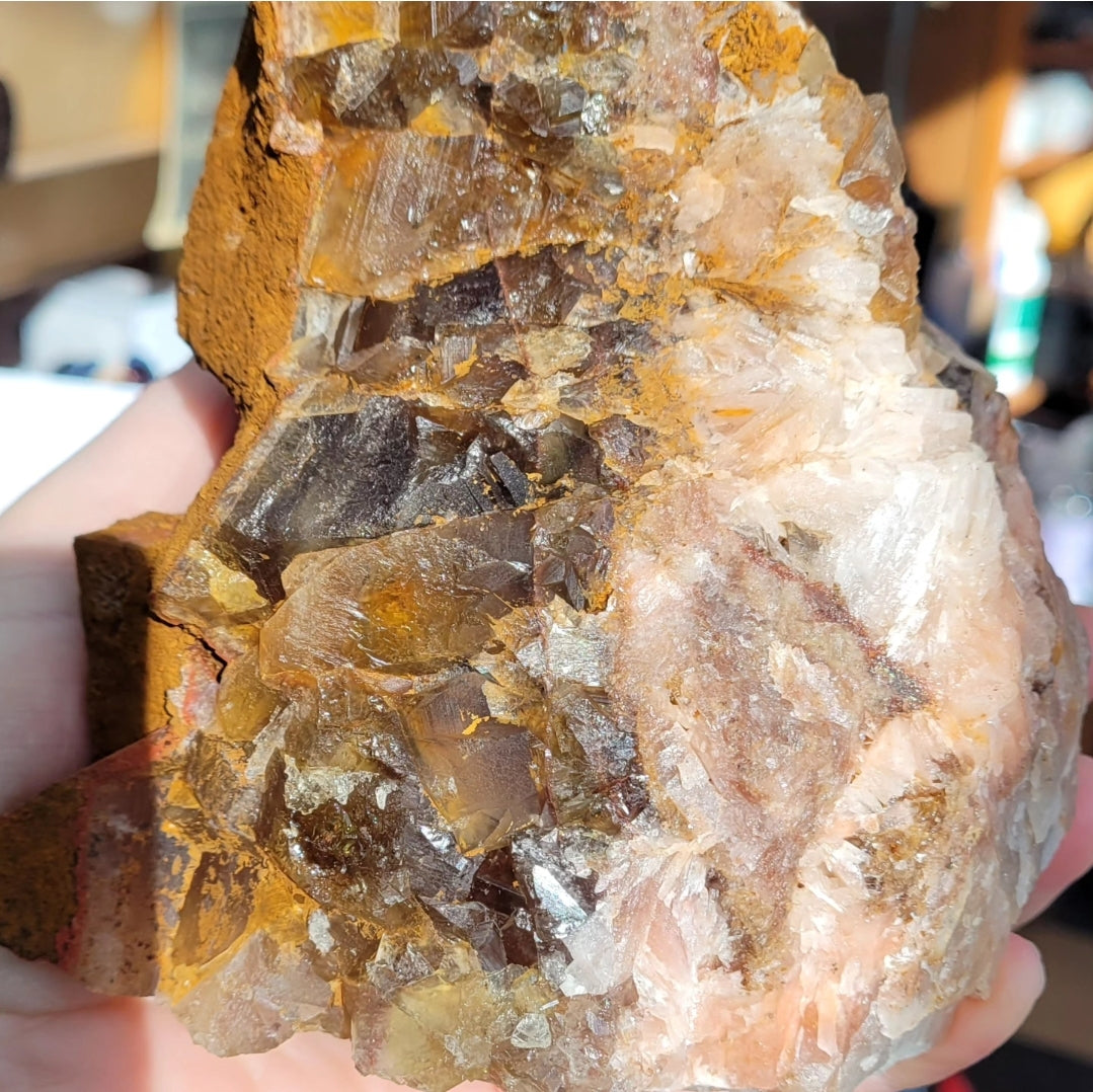 Hematite Coated Fluorite