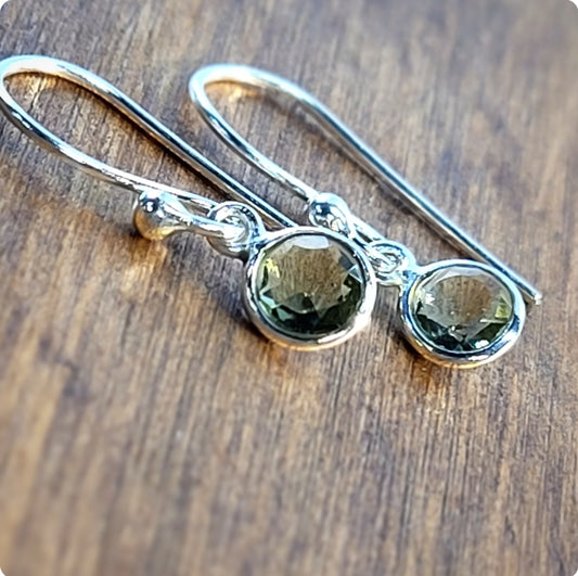 The Perfect Moldavite Earrings
