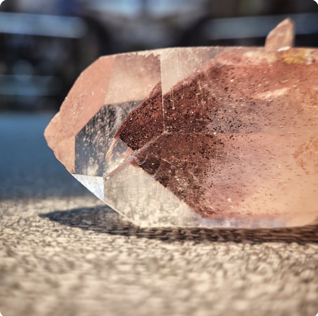 Red Phantom Quartz Point