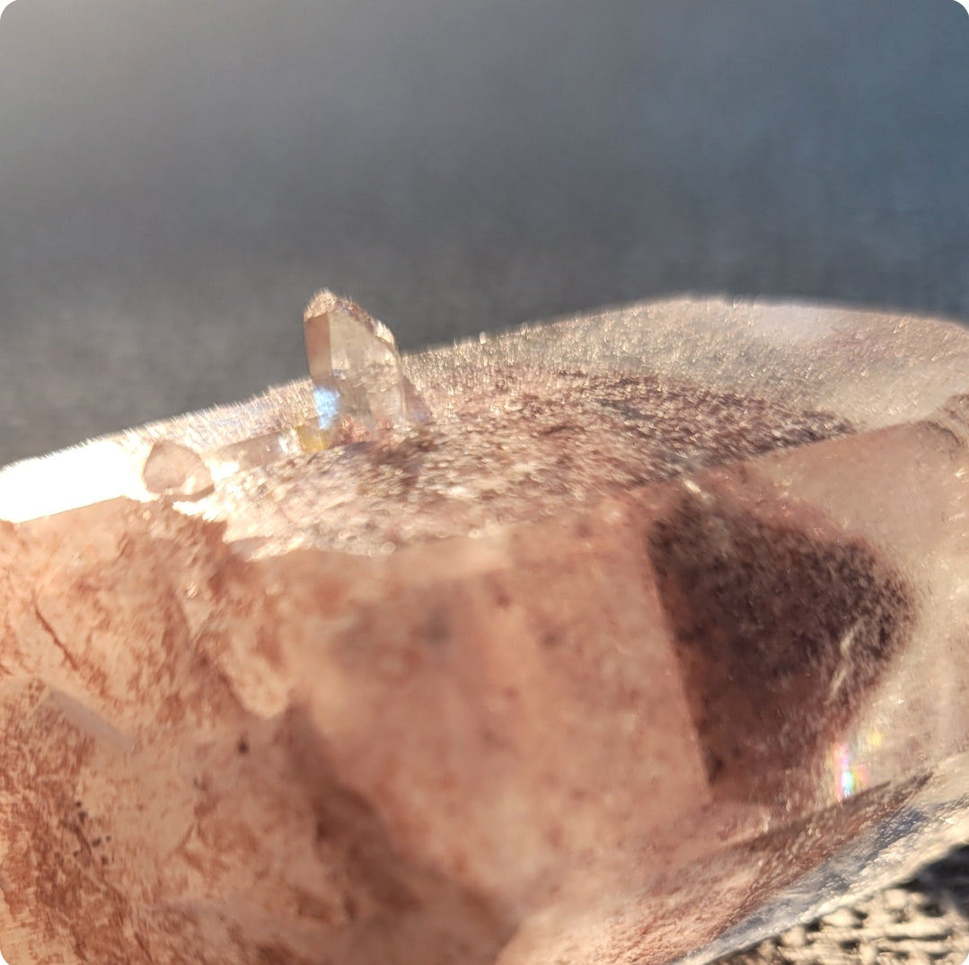 Red Phantom Quartz Point
