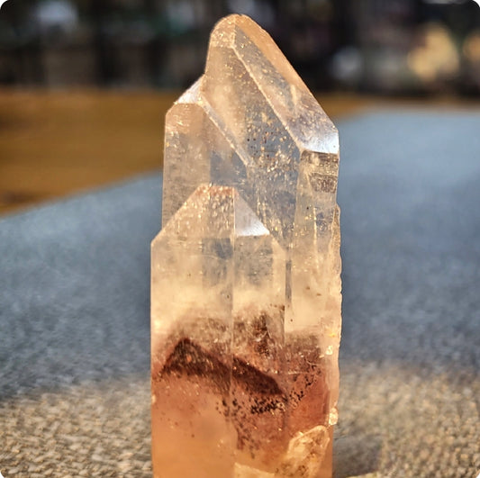 Red Triple Phantom Quartz Point