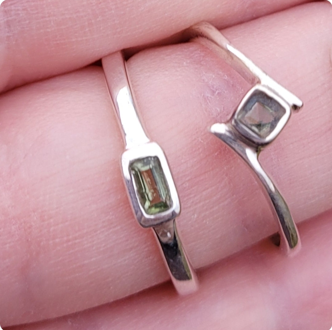 Moldavite Ring