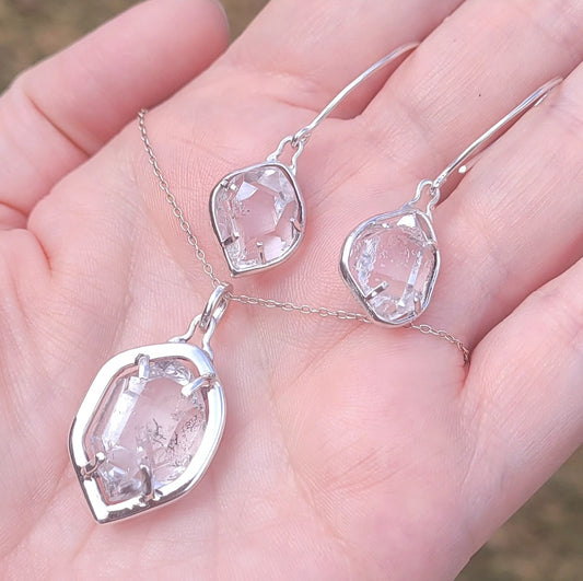 Herkimer Diamond in Sterling