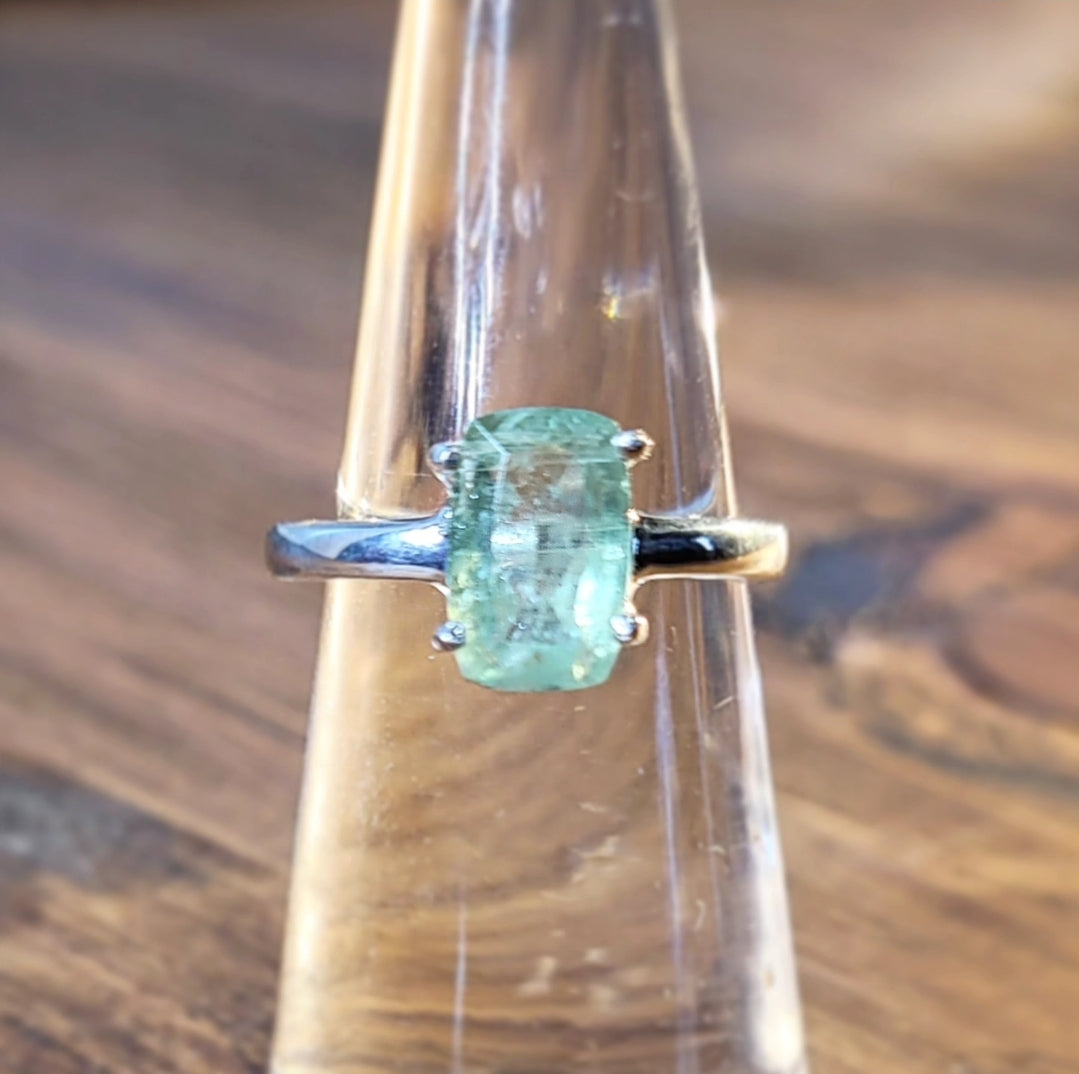 Mint Green Kyanite Ring