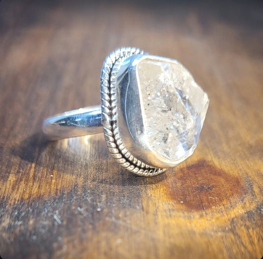 Herkimer Diamond Sterling Silver Ring