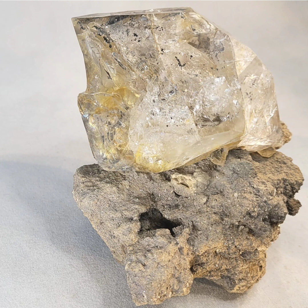 Herkimer Diamond on Matrix