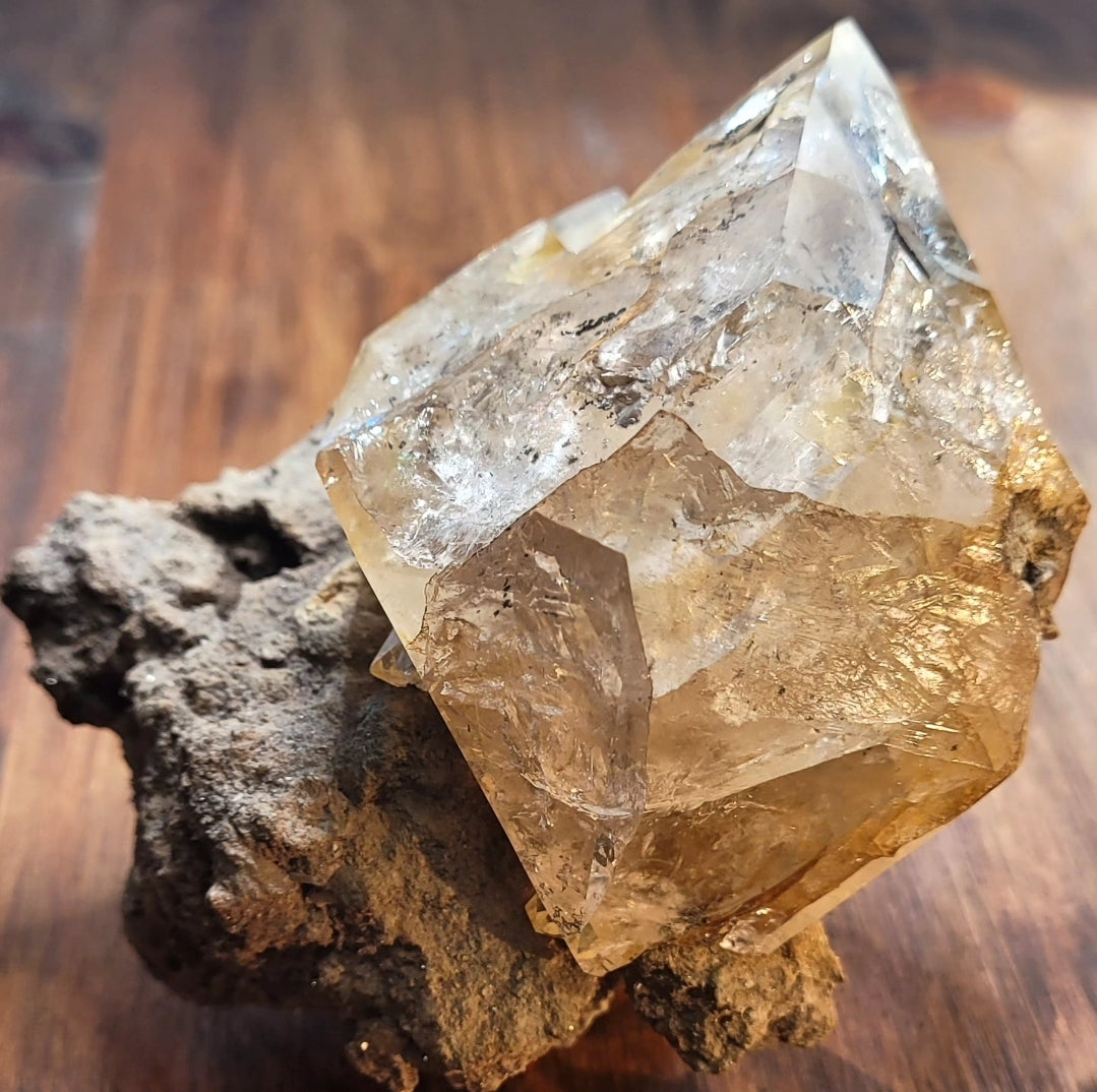 Herkimer Diamond on Matrix