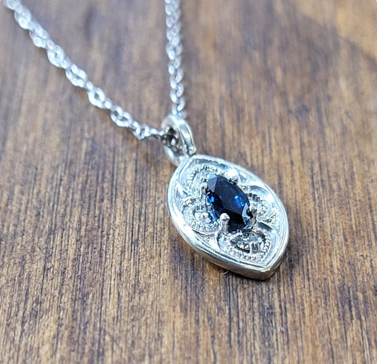 Sapphire and Diamond Pendant