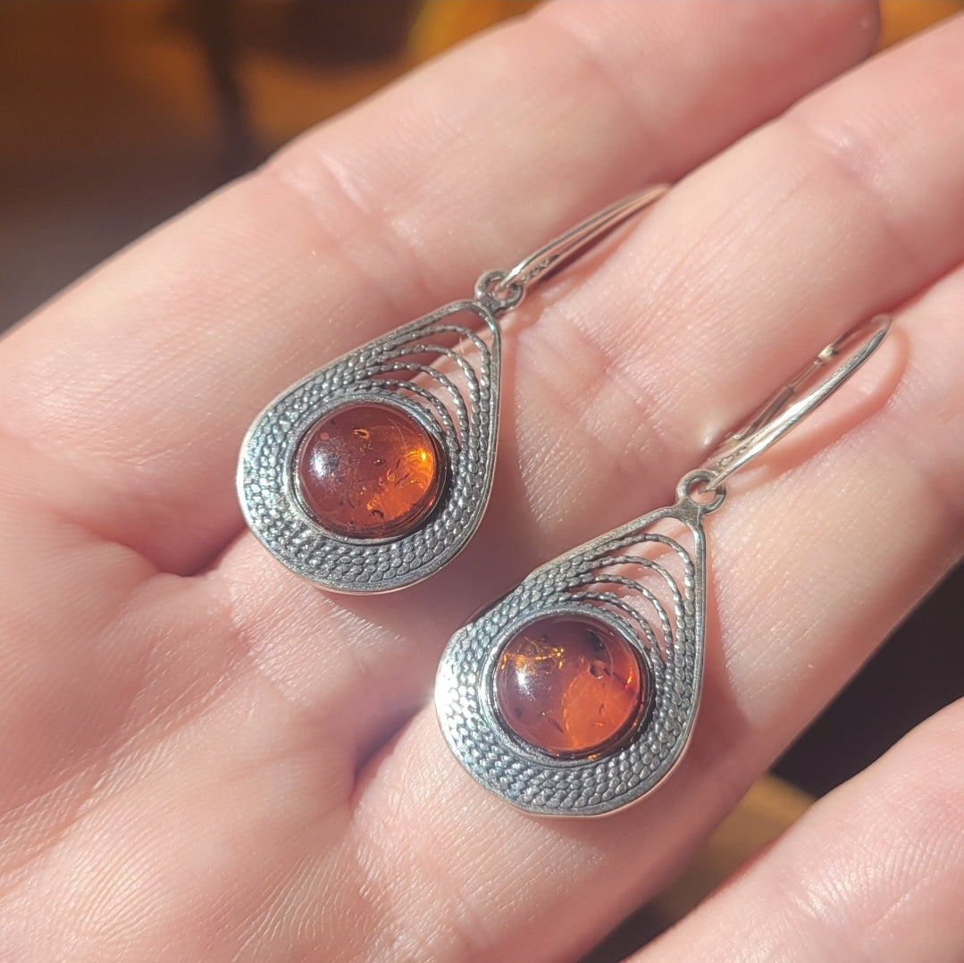 Amber Earrings