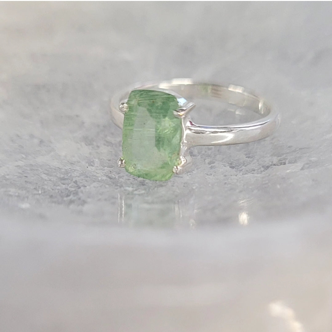 Mint Green Kyanite Ring