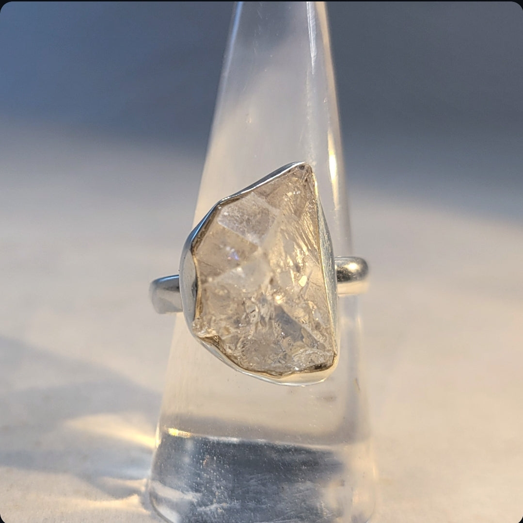 Herkimer Diamond Sterling Silver Ring