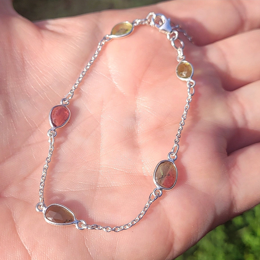 Multi-color Tourmaline Bracelet