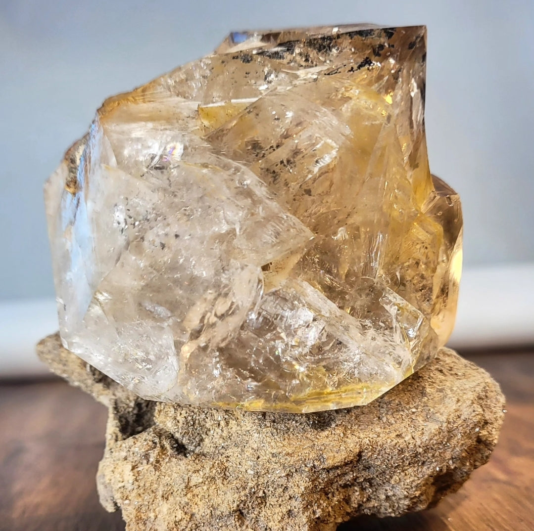 Herkimer Diamond on Matrix