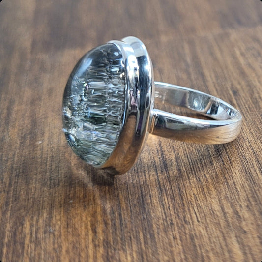 Lodalite (Aquarium Quartz) Ring