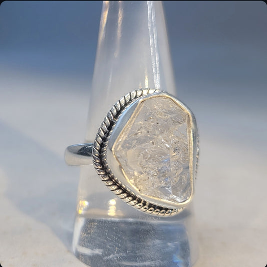 Herkimer Diamond Sterling Silver Ring