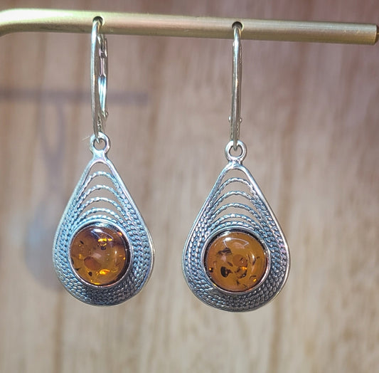 Amber Earrings