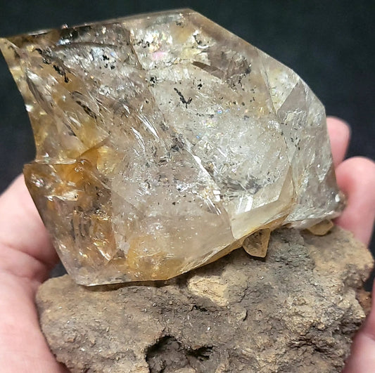 Herkimer Diamond on Matrix
