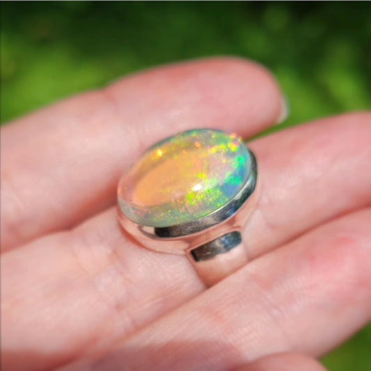 Ethiopian Opal Ring