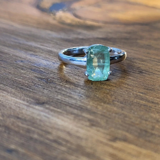 Mint Green Kyanite Ring