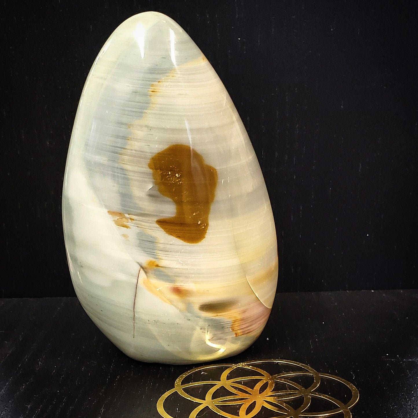 Polychrome Jasper freeform stand