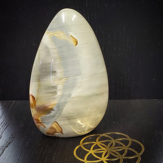 Polychrome Jasper freeform stand