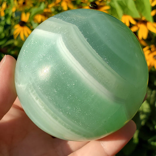 Pistachio Calcite Sphere