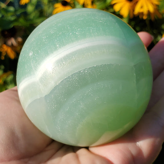 Pistachio Calcite Sphere