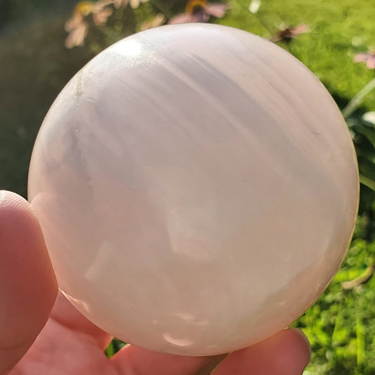 Pink Mangano Calcite Sphere