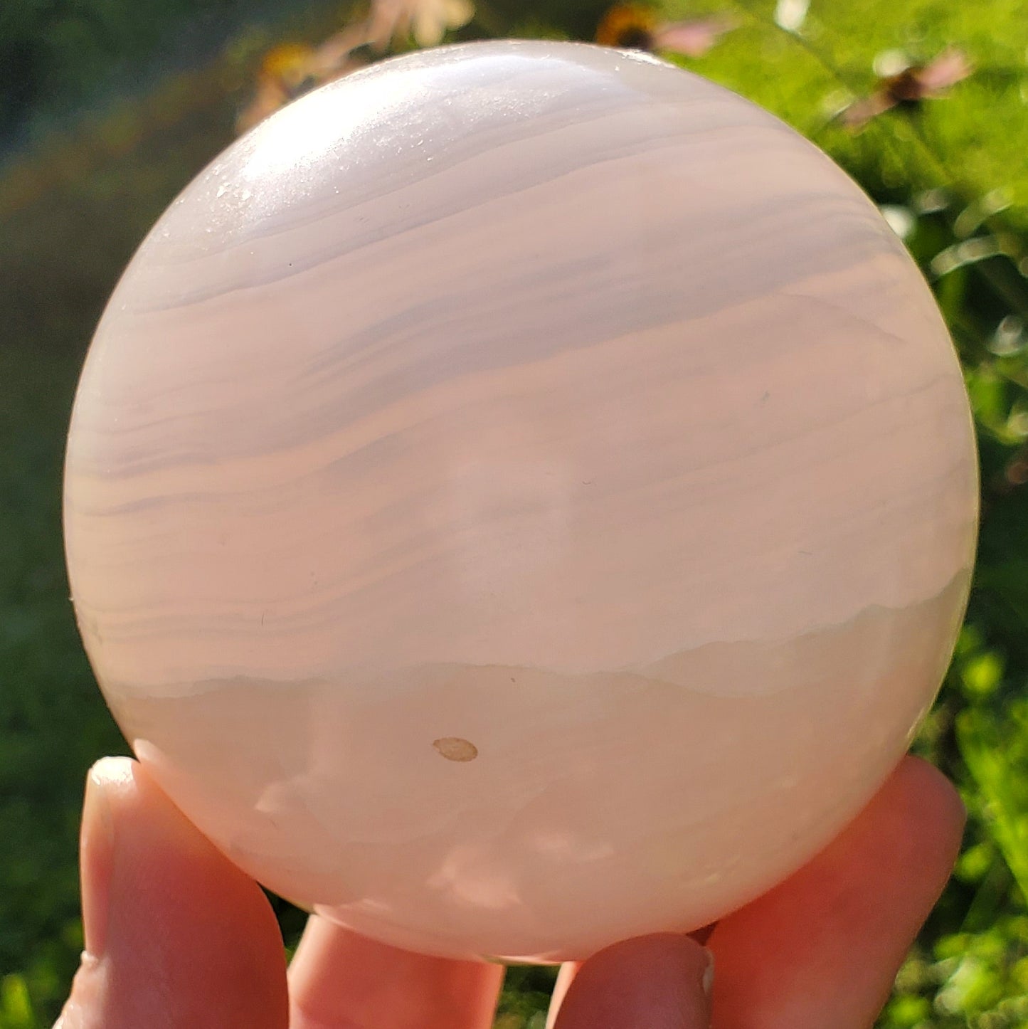 Pink Mangano Calcite Sphere