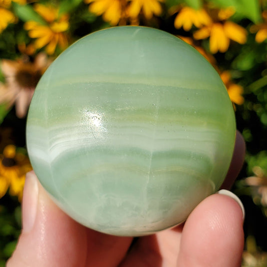 Pistachio Calcite Sphere