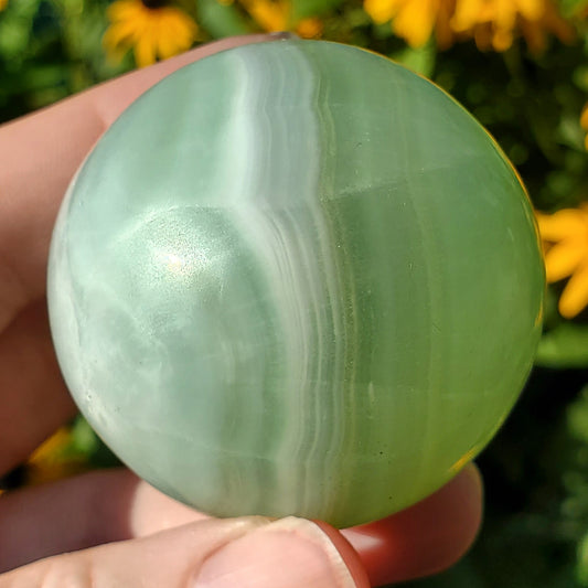 Pistachio Calcite Sphere