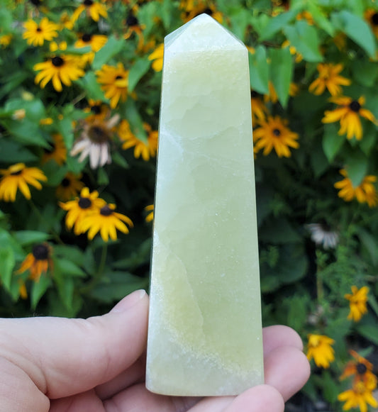 Pistachio Calcite Tower