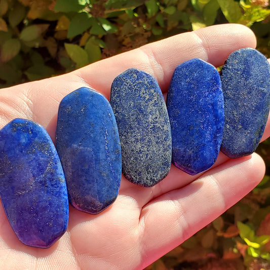 Lapis flat cabochon
