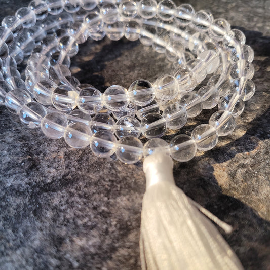 Clear Quartz Mala