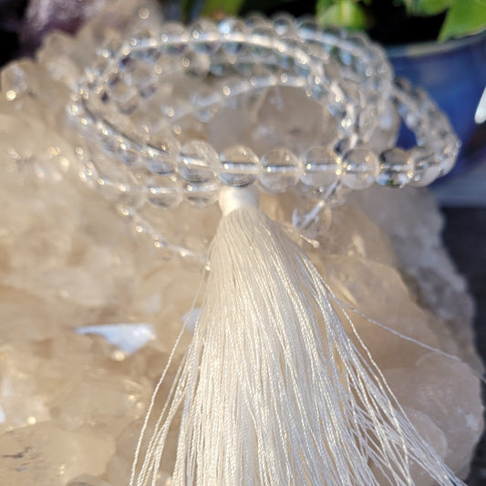 Clear Quartz Mala