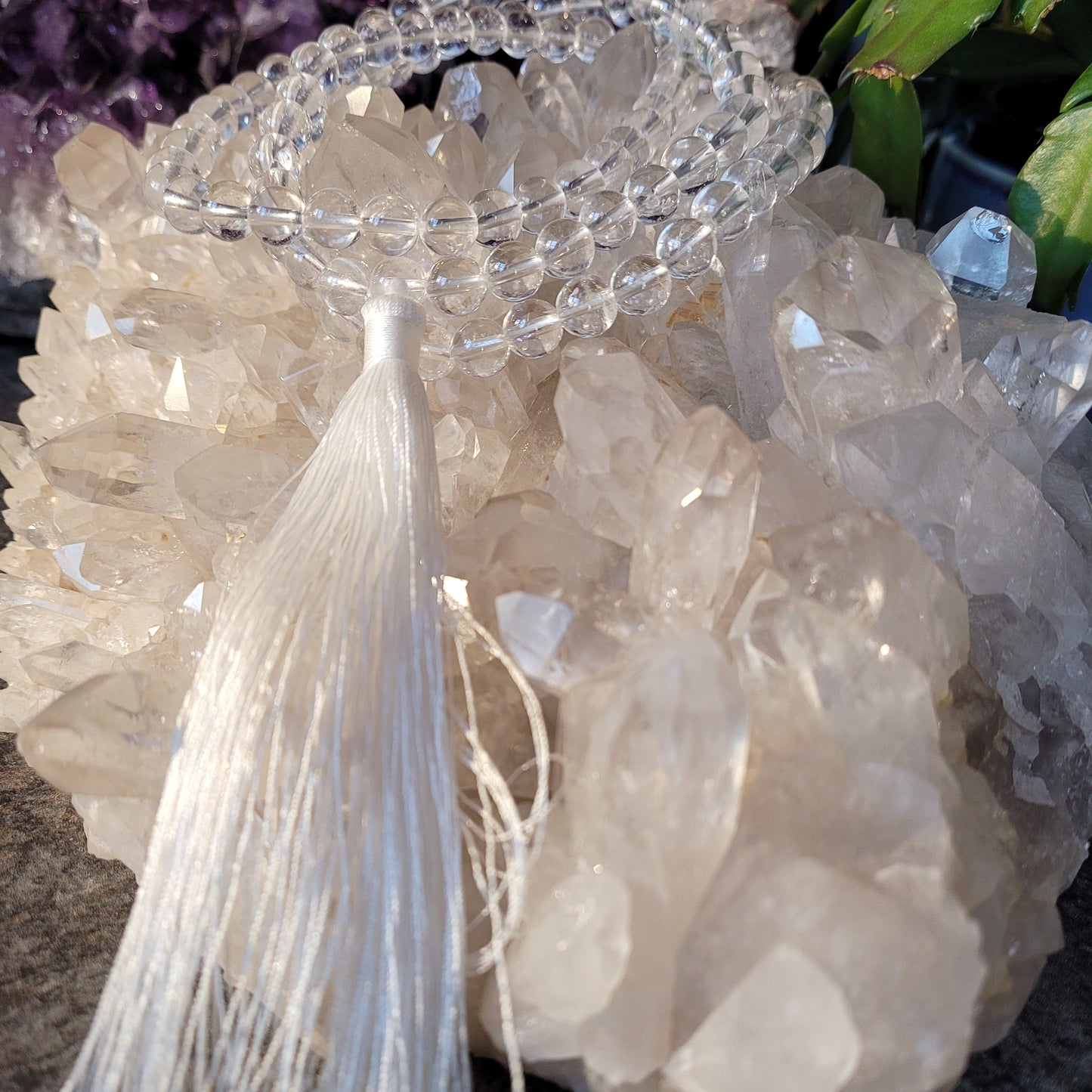 Clear Quartz Mala