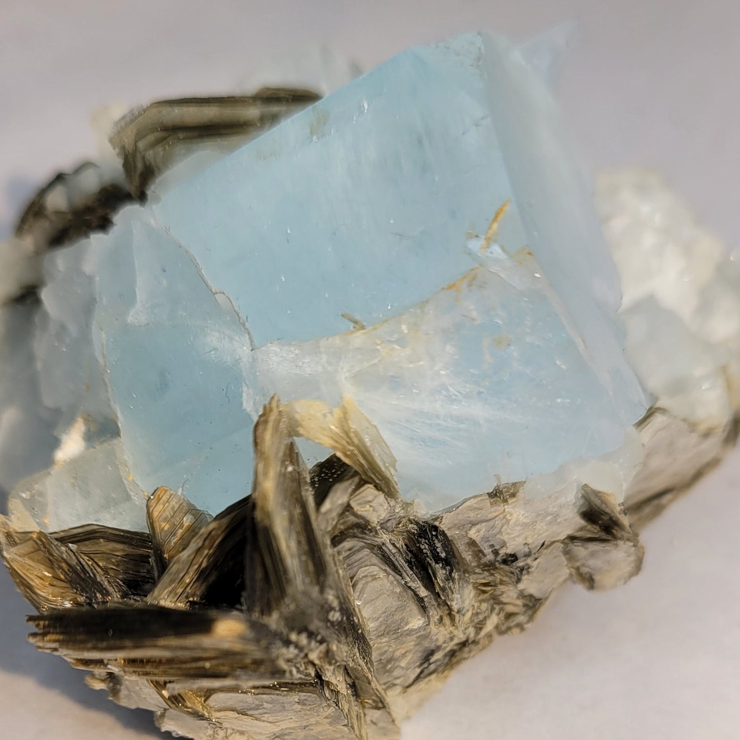 Aquamarine with Mica