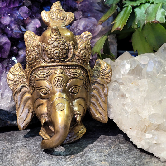 Solid Brass Ganesha Wall Hanging