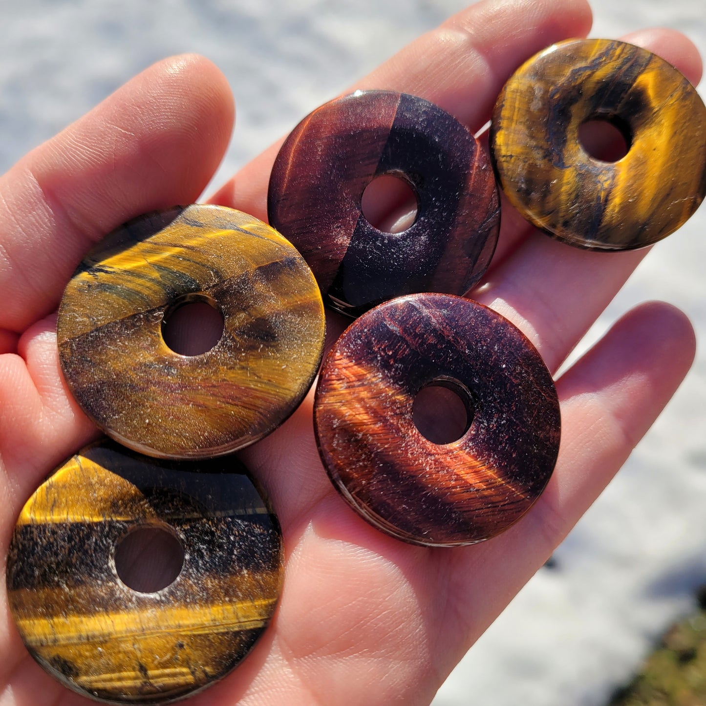 Tiger eye Pi Stone