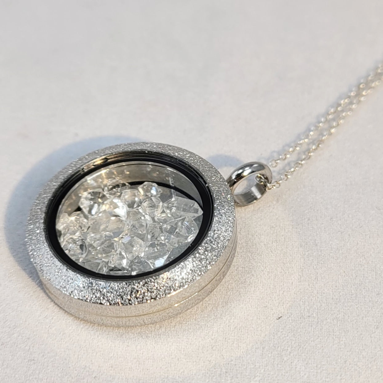 Reverseable Herkimer Diamond Pendant