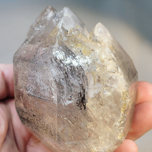 Enhydro Skeletal Herkimer-Style Quartz