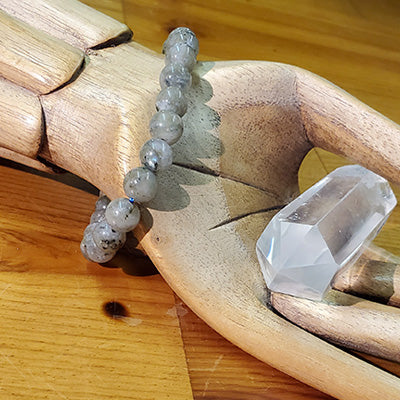 Labradorite 8mm Stretchy Beaded Bracelet