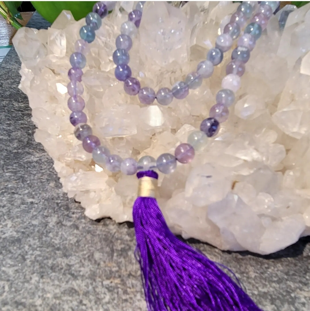 Rainbow Fluorite Mala
