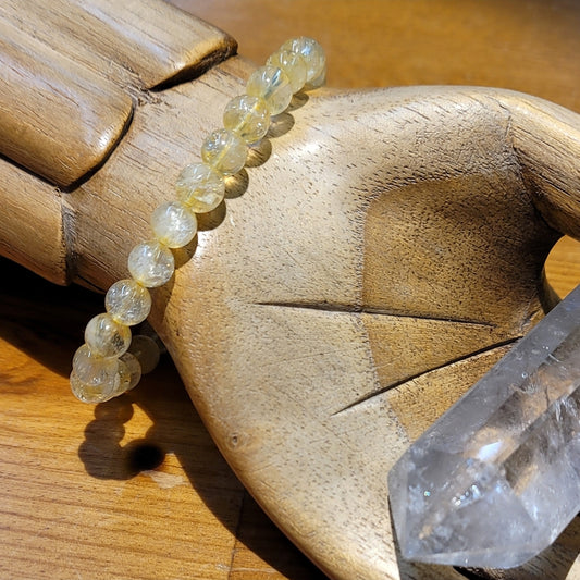 Citrine Stretchy Beaded Bracelet